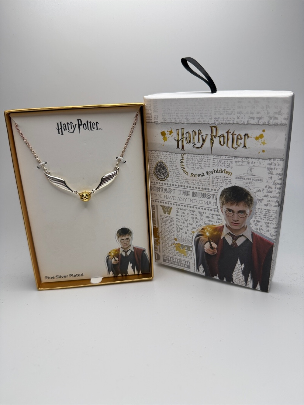 Warner Bros. Harry Potter Golden Snitch Necklace - Silver & Gold